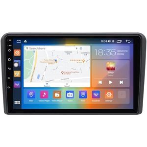 Android 14 Autoradio Stereo voor A-udi A3 (2003-2012) 9 Inch Touchcreen Multimedia Speler met Draadloze Carplay Android Auto 2 Din GPS Navigatie FM RDS Bluetooth 5G-WiFi SWC DSP,M150s