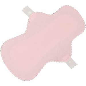 4 Stuks Katoen Maandverband, Roze Ademend Super Absorberend Wasbaar Herbruikbaar Menstruatieplatje (L)