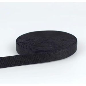 10/20/50 meter 6-30 mm nylon elastische banden voor ondergoed schouderriem beha riem DIY kledingstuk rubberen tape naaien accessoires-Black01-18mm-20Meters