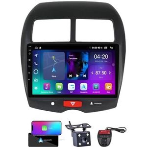 9 Inch Touchscreen Dubbel DIN Autoradio Compatibel met Mitsubishi ASX 1 2010-2016 met Carplay/Android Auto FM RDS DAB+ Autoradio Draadloze Carplay Android Auto Bluetooth 5.0 DSP(A,NF-1)