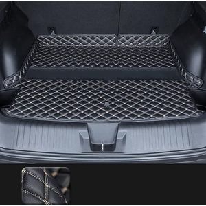 Auto Kofferbakmat Voor Haval Voor Dargo 2021 2022 2023 Sterk Duurzaam Stofdicht Anti-slip Leer Auto Anti-slip Waterdichte Achter Voering Protector Kofferbak Mat(A)