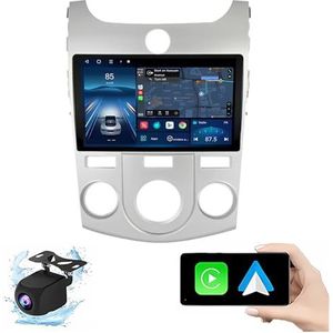 Android 14.0 2 Din Autoradio 9"" Touchscreen Auto Stereo voor KIA Forte Cerato 2008-2013 met Draadloze Carplay Android Auto GPS navigatie AHD Omgekeerd beeld Stuurwielbediening(A,P1(1G+32G))