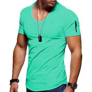 FXSMCXJ Men's t-shirts Gym T-shirt Man V Collar Short Sleeved Tops Tees Men T-shirt Short Sleeve T-shirts Fitness For Male Clothes-5xl-g