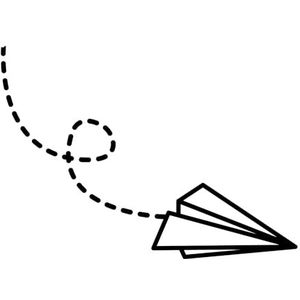 Inkster® papieren vliegtuigtattoo | Tijdelijke tattoo met Europese cosmetische certificering - het origineel | waterdicht + veganistisch | revolutionaire tattoo van 2 weken