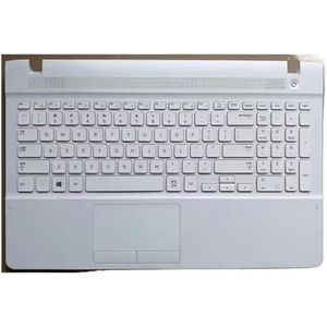 Laptophoes met palmrest en toetsenbordhoes voor Samsung NP 270E5J 270E5G 270E5U 270E5R 270E5K 270E5E 300E5U(Beige)