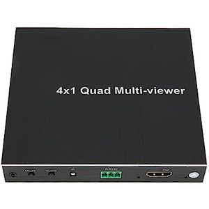 HD Multimedia-interface 4x1 Quad Multi Viewer, Naadloze Videoswitch 1080P Bij 60 Hz 5 Weergavemodi voor Tv (EU-stekker)
