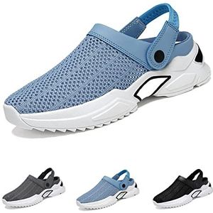 Men's Orthopedic Hollow-Out Summer Sandals,Mesh Shoes Sandals Mens,mens Orthopedic Slippers(Color:Blue,Size:EU 45)