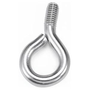 Roestvrij stalen ogen bouten 304, Schroef gesloten haak ring oogbout verzinkt staal 304 roestvrij meerdere maten(Stainless Steel,M8x60mm-2pcs)