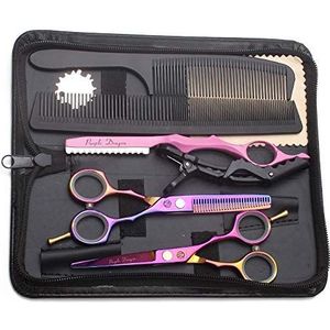 Purple Dragon Hair Scissors 5.7inch Professional Kappersschaar Kappersschaar Set Perfect kapsel voor dames en heren Slijpschaar voor kapper/kapper/beginners multi-color