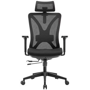 Ergonomische Bureaustoel Voor Volwassenen Zwart - Volledig Verstelbaar - EN1335 - Office Chair Ergonomic - Spherite®
