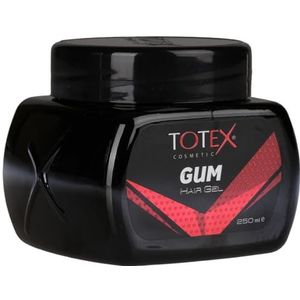 Totex GUM Hair Styling Gel 250 ml - Strong Edge Control - Red Gel - Gummy Extreme sterke grip - Afro Hair (250 ml)