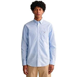Gant Casual hemd lange mouw Blauw overhemd oxford lichtblauw rf 3046000/468