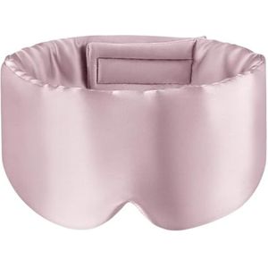 2 stuks moerbeizijde slaapmasker ooglapje blokkerende licht oogmasker zacht gewatteerd reishulpmiddel voor slaap patch voor slaap (roze)