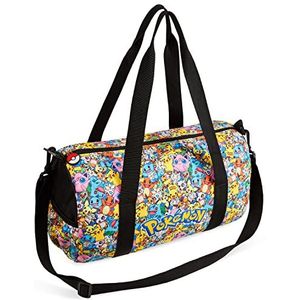 Pokemon Sporttas voor kinderen, gymtas, zwembadtas, voetbaltas voor kinderen, jongens, meisjes, sporttassen voor kinderen, reistas, cadeau-idee voor Pokemon-fans, officiële accessoires, Meerkleurig,