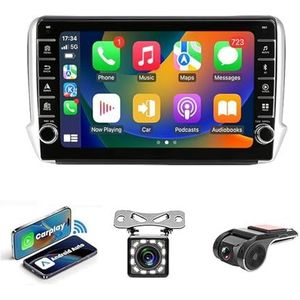 Android 14 Multimedia Stereo Video Speler Voor Peugeot 2008 208 2012-2018 Ondersteunt Car-play Android Auto/Bluetooth/FM AM RDS DAB+ Radio/Stuurbediening(NF-4 8Core 4+64G)