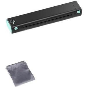Draagbare thermische printer M08F A4 breedte 210 mm Handheld inktloos Bluetooth HD-afdrukken(Nero)
