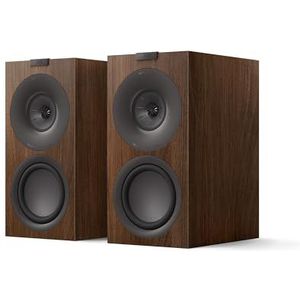 KEF Q Concerto Meta - Passieve HiFi-boekenplankluidsprekers - Walnut - 3-weg basreflex - 10cm Uni-Q-driver