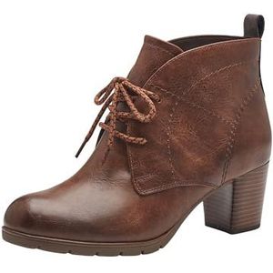 MARCO TOZZI dames 2-25109-41 veterlaarsje met hak, cognac met kam, 36 EU