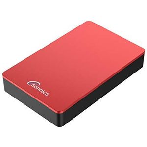 Sonnics 2TB Rode Externe Desktop Harde Schijf USB 3.0 Compatibel met Windows PC, Mac, Smart TV, XBOX ONE & PS4 (Netvoeding Niet draagbaar)