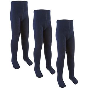 3 paar meisjes kinderen katoen rijk zacht rekbaar gebreid schooluniform dagelijkse panty leeftijd 2-13 jaar, marineblauw, 9-10 jaar