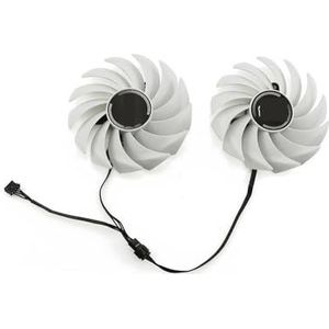 Witte 85mm 75mm 4-pins koelventilator voor kleurrijke RTX 3060 3070 3080 3060Ti iGame Ultra OC RTX3060 RTX3070 RTX3080(85MM 2PCS)