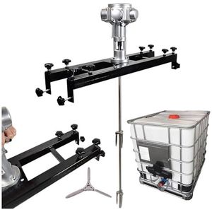 1000L roerwerk, pneumatische mengmachine mixer met opvouwbare propeller, voor verfcoatingmaterialen viskeuze vloeibare inktoplosser (Large5Cilinders)