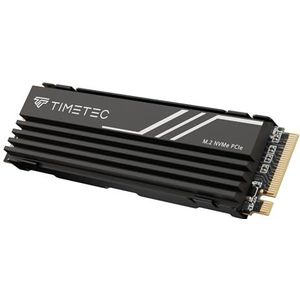 Timetec 1TB PCIe 4.0 Heatsink Gaming SSD NVMe Phison E27T PCIe Gen4x4 M.2 2280 3D NAND TLC SLC Cache Lees-/schrijfsnelheid tot 7.400/6.100 MB/s Interne Solid State Drive voor PS5, PC Desktop