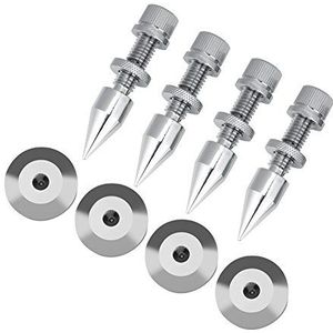Luidspreker Spikes, 4 Stuks Luidspreker Spike Isolatie Spikes Stand Voet HiFi Luidspreker Shockproof Cone Base Pads voor HiFi Luidsprekers