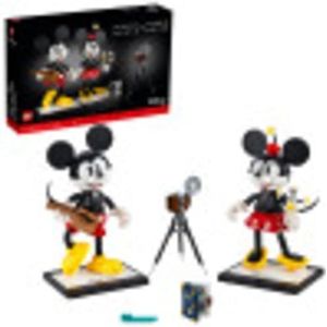 LEGO Disney Mickey Mouse & Minnie Mouse Bouwbare Karakters (43179), Klassieke Mickey Mouse Collectible Volwassen Bouwpakket, Nieuw 2021 (1,739 stuks)