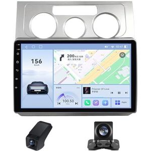 Android 13 Autoradio geldt voor Volkswagen Touran 1 2003-2010 10 inch Touchscreen Autoradio met Wireless Carplay Android Auto Navi GPS Bluetooth FM/RDS Radio+Telecamera Achterkant(A,NF-7)