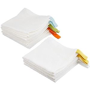 IKEA Krama washandjes, wit 10 stuks katoen ongebleekt 30x30cm