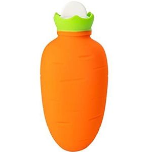 Mini warm water bottlehot, warmwaterkruik siliconen warmwaterkruik schattige radijs hot packs winter handwarmer magnetron verwarming warmwaterzak geschikt voor alle seizoenen (maat: wit roze) (maat: