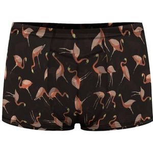 Tropische vogel flamingo heren boxerslips sexy shorts mesh boxers ondergoed ademende onderbroek string