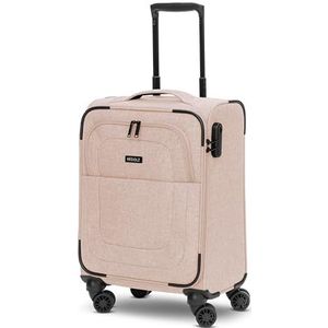 REDOLZ CABIN soft-shell koffer | Lichtgewicht trolley met 4 dubbele wielen voor mannen & vrouwen 37 x 23 x 55 cm (Essentials 12)