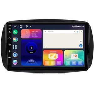 Android 14 autonavigatie in-dash autoradio-ontvanger voor Mercedes Benz Smart 2014-2020 dubbel Din 9 inch touchscreen autoradio met Bluetooth handsfree RDS SWC(H 4Core 1+32G)