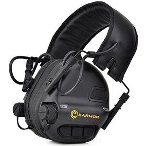 OPSMEN Sport Sound Amplification Gunshot Noise Cancelling Gehoorbescherming Elektronische Oorbeschermer Oortelefoon Zwart M31