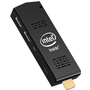 AIOEXPC PC Stick Mini Computer Stick met Intel Atom Z8350 & Windows 10 Pro 4 GB RAM 64 GB ROM Ondersteuning 4K HD, Dual Band WiFi 2.4G/5G, Bluetooh 4.2, Ondersteuning Auto-On Na Stroomuitval