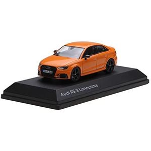 Miniatuur auto Voor Nieuwe Audi Rs 3 1:43 Simulatie Spuitgieten Legering Speelgoed Model Auto Kinderen Gift Collection: (Color : Oranje)