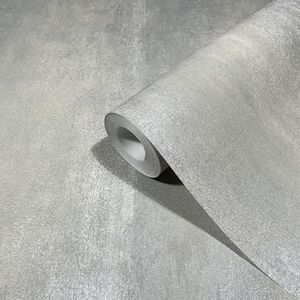 marburg Behang grijs beige metallic pleisterlook betonlook vliesbehang voor woonkamer of slaapkamer Made in Germany 10,05 x 0,53 m