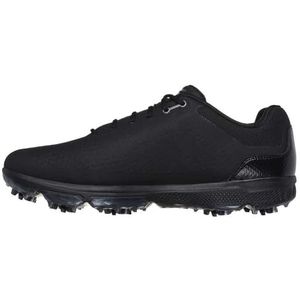 Skechers Heren Pro 6 waterdichte golfschoen sneaker, zwart, 47 EU