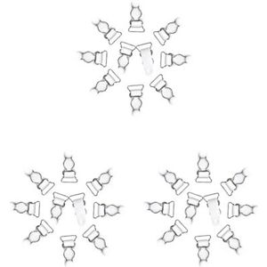 3 Set Vrouwen Been Jarretellegordel Punk Goth Dij Bretels Kousen Riem 20mm Wit