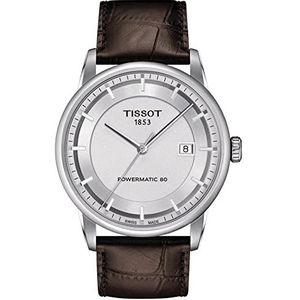 Tissot Automatic Watch T0864071603100, bruin, armband