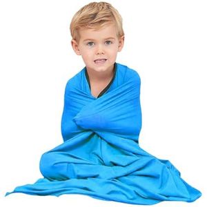 TRQQWEQQ Body Sock Sensory Kids 6-9 Sensory Sock Relaxing Sensory Sock Body Sok, geschikt voor ADHD en autisme stress (hemelsblauw, M/Medium)