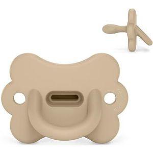 Suavinex, Fopspeen van siliconen, voor baby's van 6/18 maanden, met symmetrische speen SX Pro, omkeerbaar, superzacht en soepel, ideaal om te slapen, respecteert de ontwikkeling van de mond, vlinder,