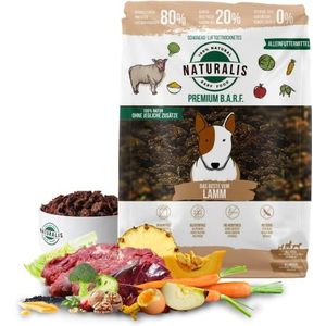 Naturalis Smart 80 Barf Droogbarf Hondenvoer, 1 kg, volledig voer zonder toevoegingen, granenvrij, sojavrij, glutenvrij, hypoallergeen