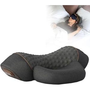 Fisiorest 3-in-1 Nek Massager, Nek Massager Kussen, Nek Massager Voor Pijnverlichting Diepe Weefsel(Black)
