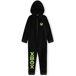 Xbox - Onesies - Pluizige Kinderpyjama - Zwart - Officiële Merchandise