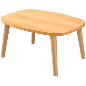 Houten opvouwbare salontafel rechthoek, vloerzit lage tafel kleine ruimte minimalistische Japanse Tatami kamer, geschikt voor studie, werk, lezen,Wood,60cm