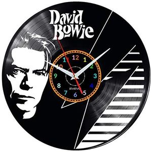 EVEVO David Bowie Wandklok Vinyl Record Retro Klok Handgemaakt Vintage Cadeau Stijl Kamer Home Decoraties Geweldig Cadeau Klok David Bowie