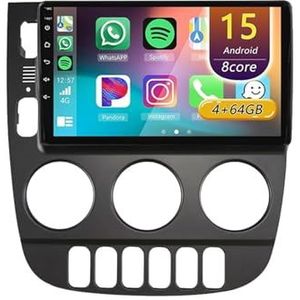 Android 15 Radio,voor Mercedes Benz ML 350 W163 2001-2005, 9 Inch Touchscreen Autoradio Met Wireless CarPlay Android Auto Bluetooth WIFI GPS-navigatie Swc(A1,A 4core (2G+32G))